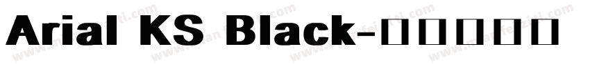 Arial KS Black字体转换